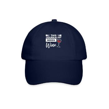 This Journalist Needs Wine Journalism - Baseball Cap - blue/blue - Front