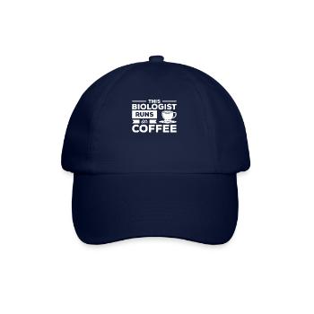 This Biologist Runs On Coffee Biology - Baseball Cap - blue/blue - Front