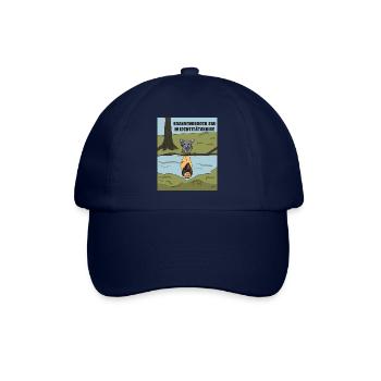 Wildschwein fühlt sich als Löwe / Löwin - Baseballkappe - Blau/Blau - Vorne