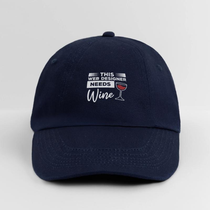 This Web Designer Needs Wine Programming Baseball Cap