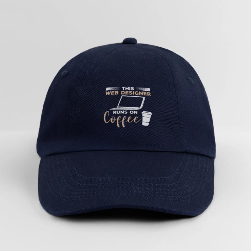 This Web Designer Runs On Coffee Programming Baseball Cap
