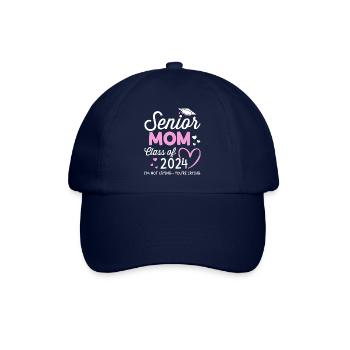 Proud senior mom 2024 graduation class senior - Casquette classique - bleu/bleu - Devant