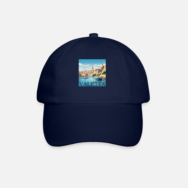 Malte Valletta Port Straight Cut Design - Casquette classique - bleu/bleu