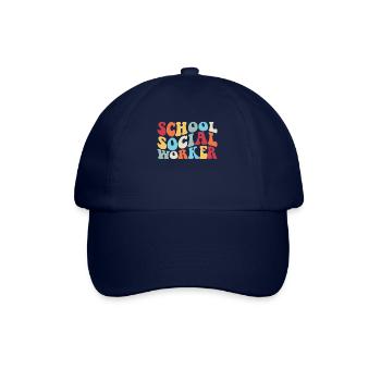 School Social Worker Retro School Social Worker - Baseball Cap - blue/blue - Front