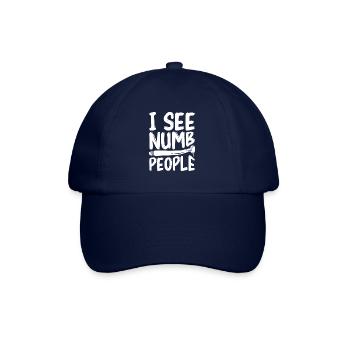 Je vois des gens engourdis Dentiste Halloween Dentisterie - Casquette classique - bleu/bleu - Devant