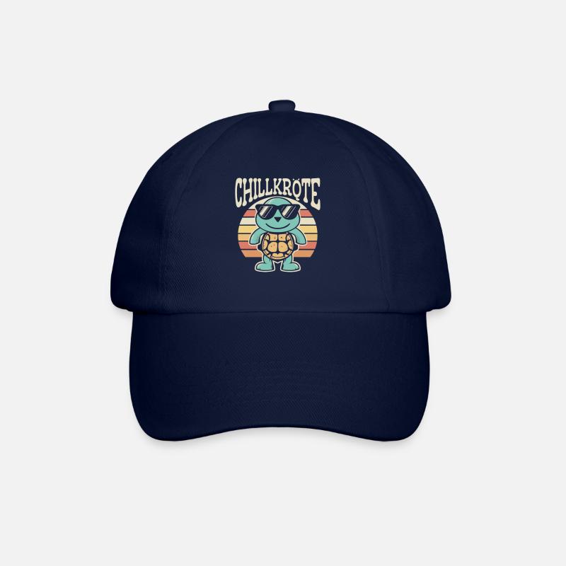 Relaxte Schildkröte Chillkröte - Baseballkappe - Blau/Blau