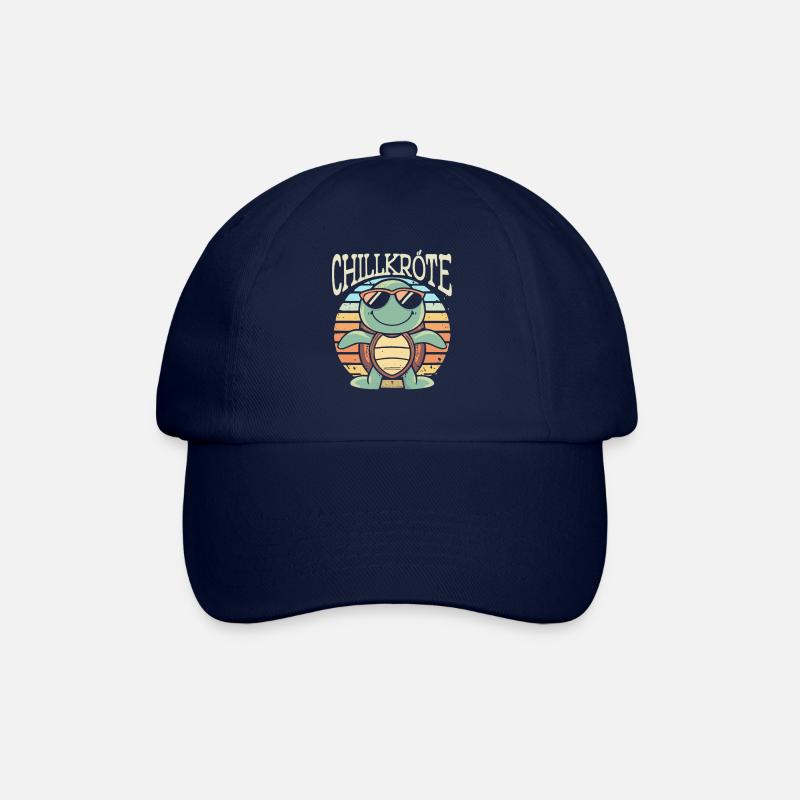 Relaxte Schildkröte Chillkröte - Baseballkappe - Blau/Blau