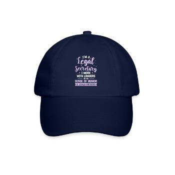 Je suis secrétaire juridique, je travaille avec des avocats, donc mon - Casquette classique - bleu/bleu - Devant