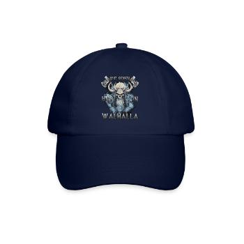 Walhalla Krieger Das Geschenk für Wikinger - Baseballkappe - Blau/Blau - Vorne