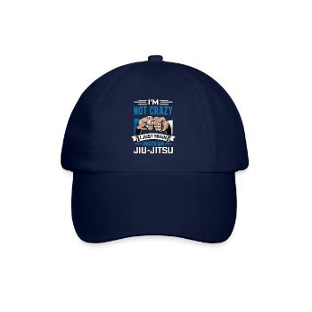I'm not crazy I just train Brazilian Jiu-Jitsu - Baseballkappe - Blau/Blau - Vorne