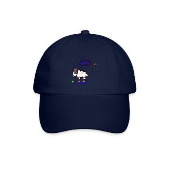 Bad weather: sheep, rain cloud, rain, mutton - Baseball Cap - blue/blue - Front