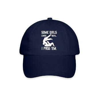 Certaines filles chassent les garçons que je leur passe Jiu-Jitsu - Casquette classique - bleu/bleu - Devant