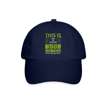 Lustiger Spruch Awesome Taxi Driver - Baseballkappe - Blau/Blau - Vorne