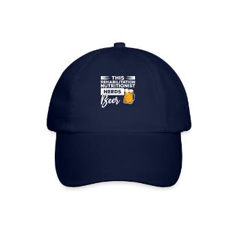 This Rehabilitation Nutritionist Needs Beer - Baseball Cap - blue/blue - Front