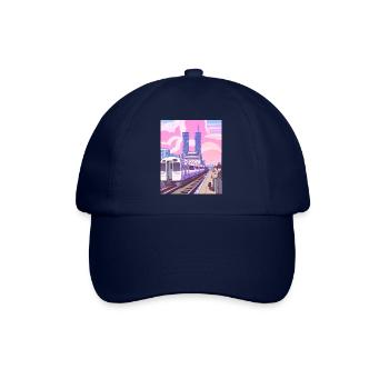 Japan Train Station - Baseball Cap - blue/blue - Front