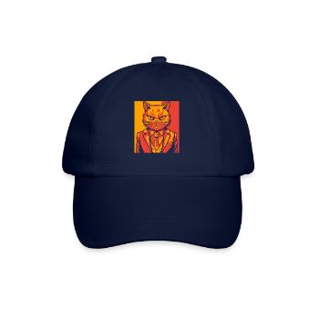 Katze - Baseballkappe - Blau/Blau - Vorne