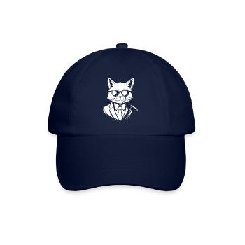 Katze - Baseballkappe - Blau/Blau - Vorne