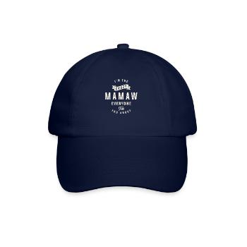 Ich bin die verrückte Mama, von der dir jeder erzählt hat - Baseballkappe - Blau/Blau - Vorne