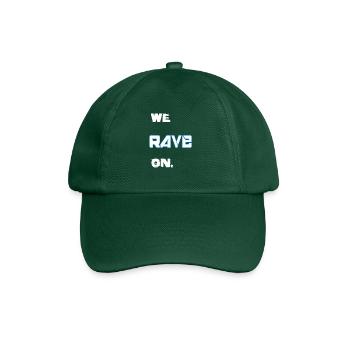 we rave on - Baseballkappe - Flaschengrün - Vorne