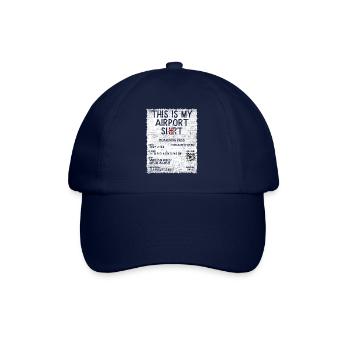 Vacation Travel Quote - This Is My Airport - Baseball Cap - blue/blue - Front