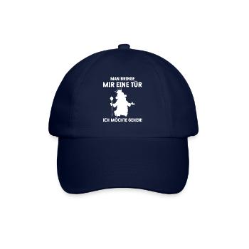 Man bringe mir eine Tür ich möchte gehen - Baseballkappe - Blau/Blau - Vorne