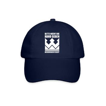 Bitte nicht die Hand geben niederknien reicht - Baseballkappe - Blau/Blau - Vorne