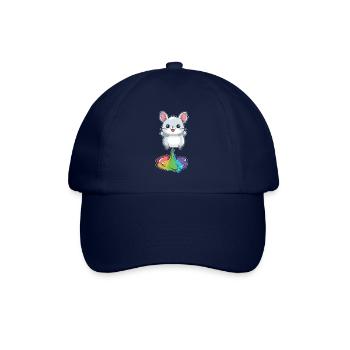 Chinchilla Drôle Arc-en-Ciel Pet - Casquette classique - bleu/bleu - Devant