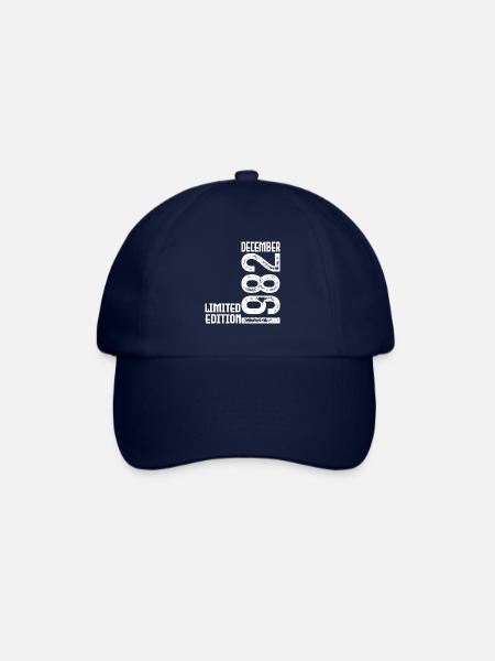 Geburtstagsgeschenk Dezember 1982. Dezember 1982. - Baseballkappe - Blau/Blau