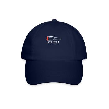 Cooles Party-Gadget für Biertrinker ein Bierspruch - Baseballkappe - Blau/Blau - Vorne