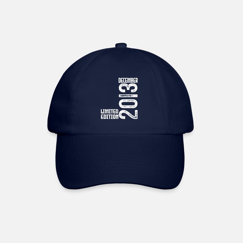 Geburtstagsgeschenk Dezember 2013. Dezember 2013. - Baseballkappe - Blau/Blau
