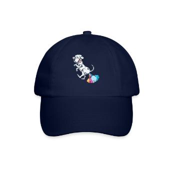 Deutsche Dogge Regenbogenfurz - Baseballkappe - Blau/Blau - Vorne