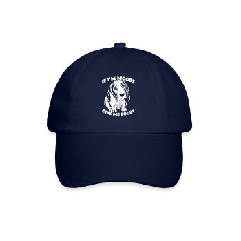Bassett Dog Drôle Si Dans Moody Donnez-moi Foody - Casquette classique - bleu/bleu - Devant