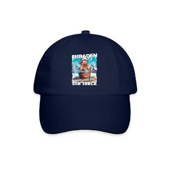 Eisbaden Winterbaden Lustig - Baseballkappe - Blau/Blau - Vorne