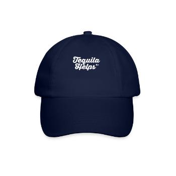 Tequila hilft beim lustigen mexikanischen Alkoholtrinken - Baseballkappe - Blau/Blau - Vorne