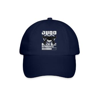 Judo-Schwarzgurt in Arbeit - Baseballkappe - Blau/Blau - Vorne