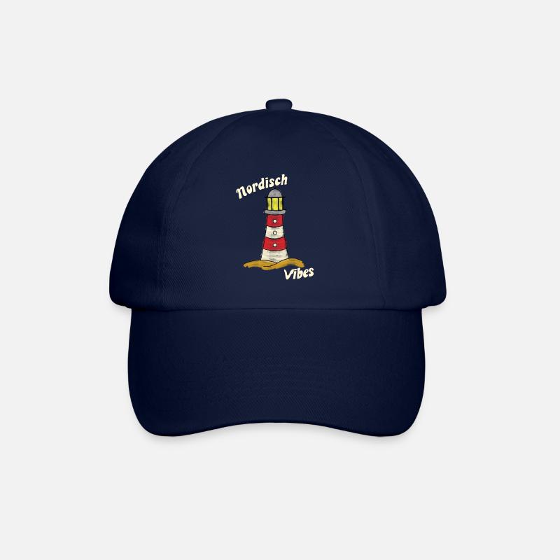 Nordisch Vibes - Leuchtturm - Baseballkappe - Blau/Blau