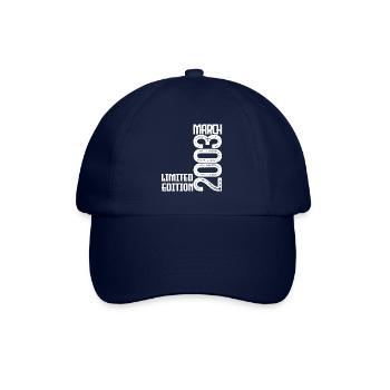 Birthday Gift March 2003. March 2003. March - Baseball Cap - blue/blue - Front