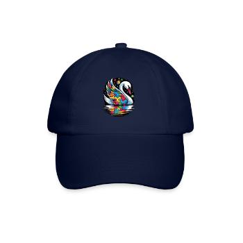 Autism Awareness puzzles piece - Baseball Cap - blue/blue - Front