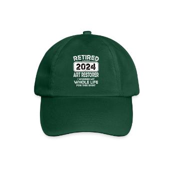 Retired Art restorer 2024 - Baseball Cap - bottle green - Front