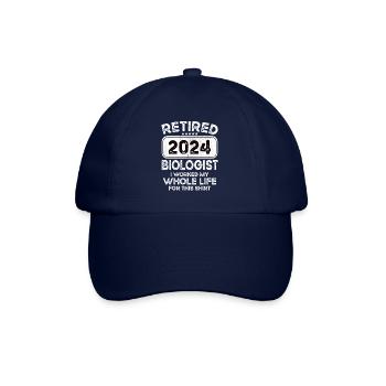 Retired Biologist 2024 - Baseball Cap - blue/blue - Front