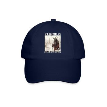 Krampus Maske | Krampus Kostüm Kramperl | - Baseballkappe - Blau/Blau - Vorne
