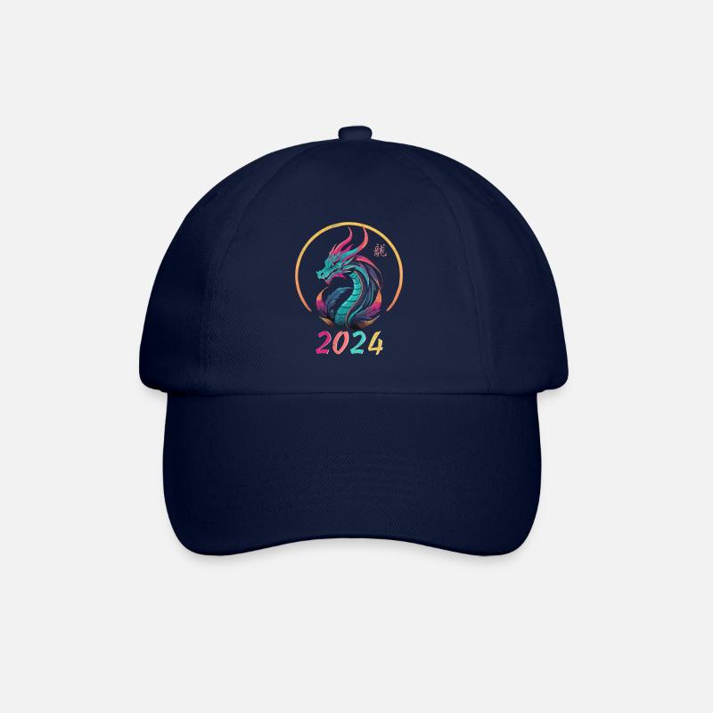 Année du dragon 2024 - Casquette classique - bleu/bleu