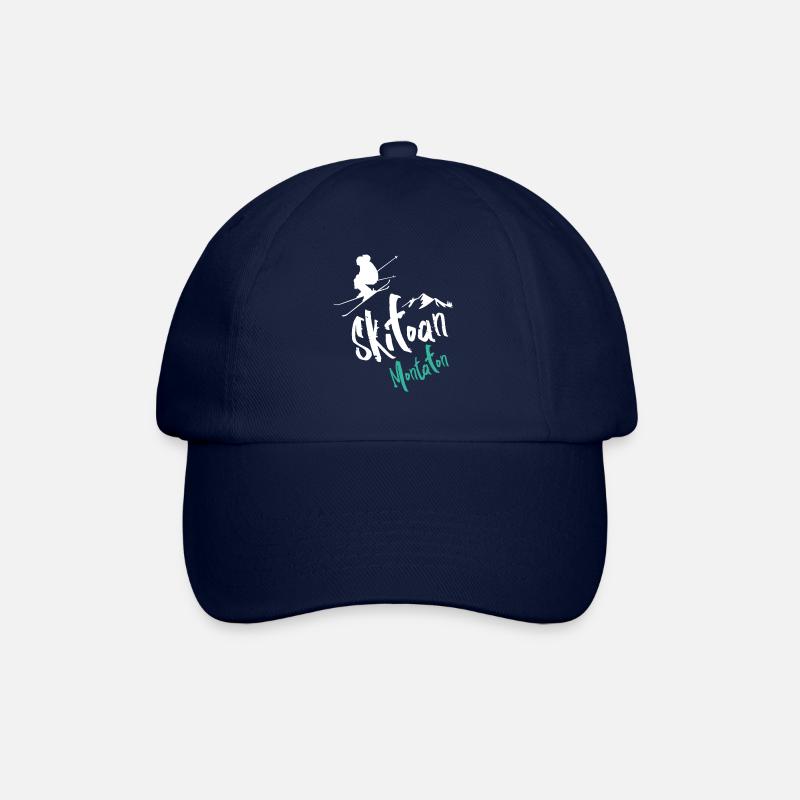 Skifahren Montafon - Baseballkappe - Blau/Blau