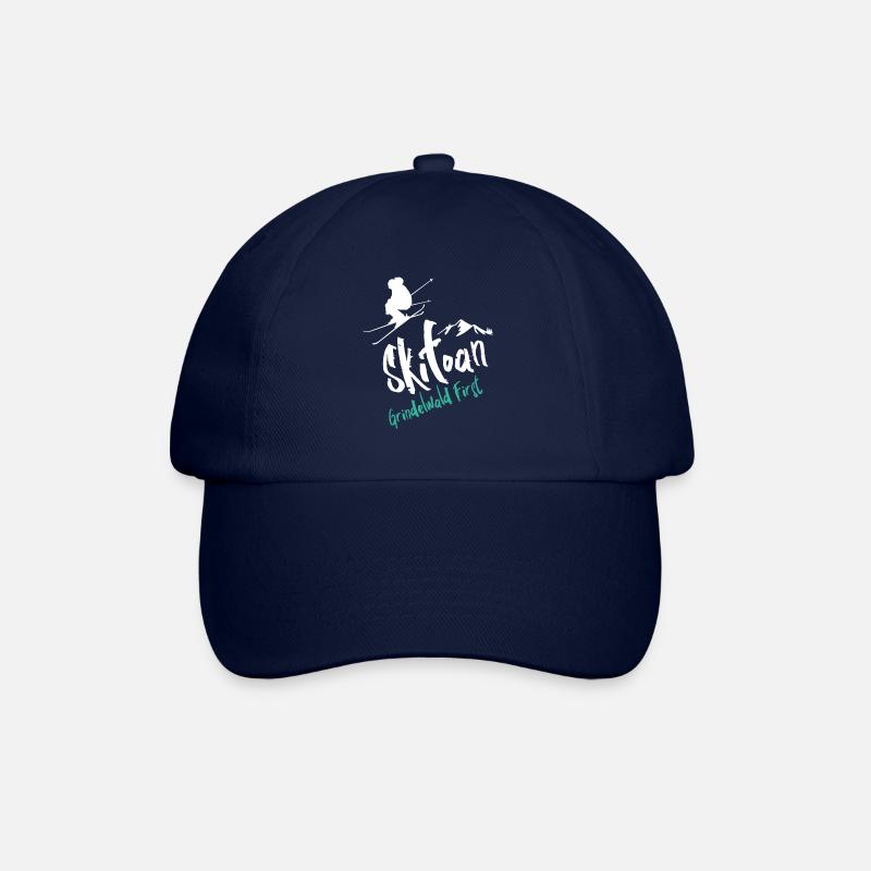 Skifahren Grindelwald First - Baseballkappe - Blau/Blau