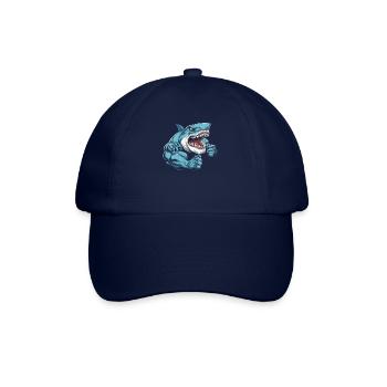 Shark Biceps Tattoo I Love Dad - Baseball Cap - blue/blue - Front