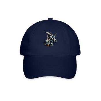 Polygon Art Ziegen Bauernhoftier Ziegenliebhaber - Baseballkappe - Blau/Blau - Vorne