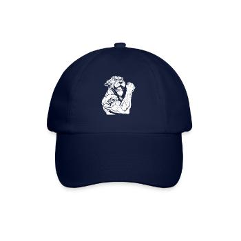 Irischer Wolfshund Bizeps Tattoo I Love Dad - Baseballkappe - Blau/Blau - Vorne