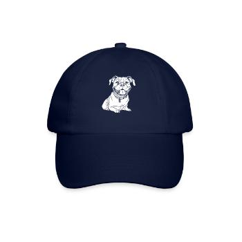 American Bully Lächelnd - Baseballkappe - Blau/Blau - Vorne