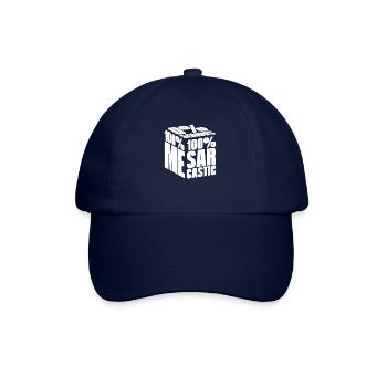Humour noir Drôle Je m’en fous - Casquette classique - bleu/bleu - Devant