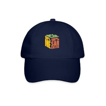 Schwarzer Humor I Dont Care - Baseballkappe - Blau/Blau - Vorne